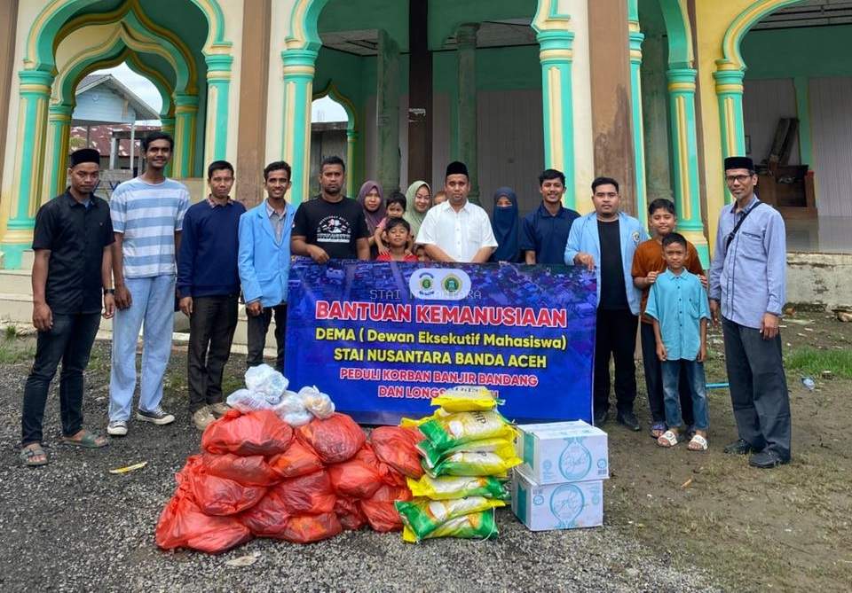 Dema STAI Nusantara Salurkan Bantuan Kemanusiaan bagi Korban Banjir dan Longsor di Sejumlah Wilayah Aceh