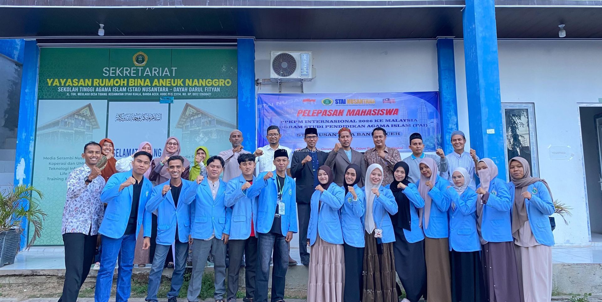 Pelepasan Mahasiswa PPKPM Internasional 2026 STAI Nusantara Banda Aceh ke Malaysia